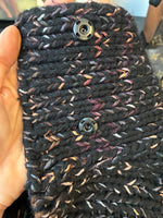 Load image into Gallery viewer, Dries Van Noten Batwing Chunky Black/Blue/Pink Sweater Cardigan, M
