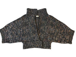 Load image into Gallery viewer, Dries Van Noten Batwing Chunky Black/Blue/Pink Sweater Cardigan, M
