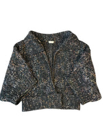 Load image into Gallery viewer, Dries Van Noten Batwing Chunky Black/Blue/Pink Sweater Cardigan, M
