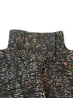 Load image into Gallery viewer, Dries Van Noten Batwing Chunky Black/Blue/Pink Sweater Cardigan, M

