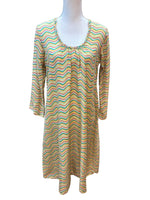 Load image into Gallery viewer, Matta Silk Multicolor Scoopneck Tent Dress, S
