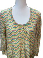 Load image into Gallery viewer, Matta Silk Multicolor Scoopneck Tent Dress, S

