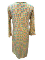 Load image into Gallery viewer, Matta Silk Multicolor Scoopneck Tent Dress, S
