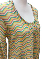 Load image into Gallery viewer, Matta Silk Multicolor Scoopneck Tent Dress, S
