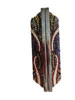 Load image into Gallery viewer, Judith Leiber Minaudière Amethyst Floral Art Deco Crystal Clutch with Box, Tags &amp; Mirror
