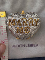 Load image into Gallery viewer, Judith Leiber "Marry Me" Crystal Pill box Trinket Box
