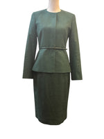 Load image into Gallery viewer, Max Mara Green Dress/Jacket/Belt Suit, 6
