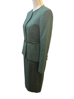 Load image into Gallery viewer, Max Mara Green Dress/Jacket/Belt Suit, 6

