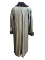 Load image into Gallery viewer, Création Sprung Frères Vintage Silk Evening Coat with Removable Mink Lining, M
