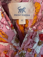 Load image into Gallery viewer, Printfresh Soft Rose Artifact Smocked Maxi Dress in Indian Bloom with Belt, XS
