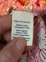 Load image into Gallery viewer, Printfresh Soft Rose Artifact Smocked Maxi Dress in Indian Bloom with Belt, XS
