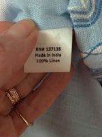 Load image into Gallery viewer, Bella tu Giselle Blue Linen Kaftan with Tags, XS

