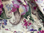Load image into Gallery viewer, Vintage Handmade Purple and Grey Floral 1940s Maxi Dress, S/M
