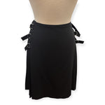 Load image into Gallery viewer, Jil Sander Black Buckle Skirt, L
