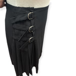 Load image into Gallery viewer, Jil Sander Black Buckle Skirt, L
