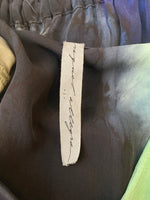 Load image into Gallery viewer, Raquel Allegra Green, Black and Blue Wrap Dress, M
