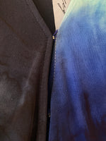 Load image into Gallery viewer, Raquel Allegra Green, Black and Blue Wrap Dress, M
