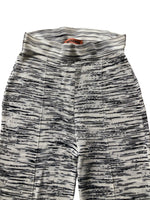 Load image into Gallery viewer, Missoni Orange Label Fine Knit Black and White Flared Stretch Pants, XS
