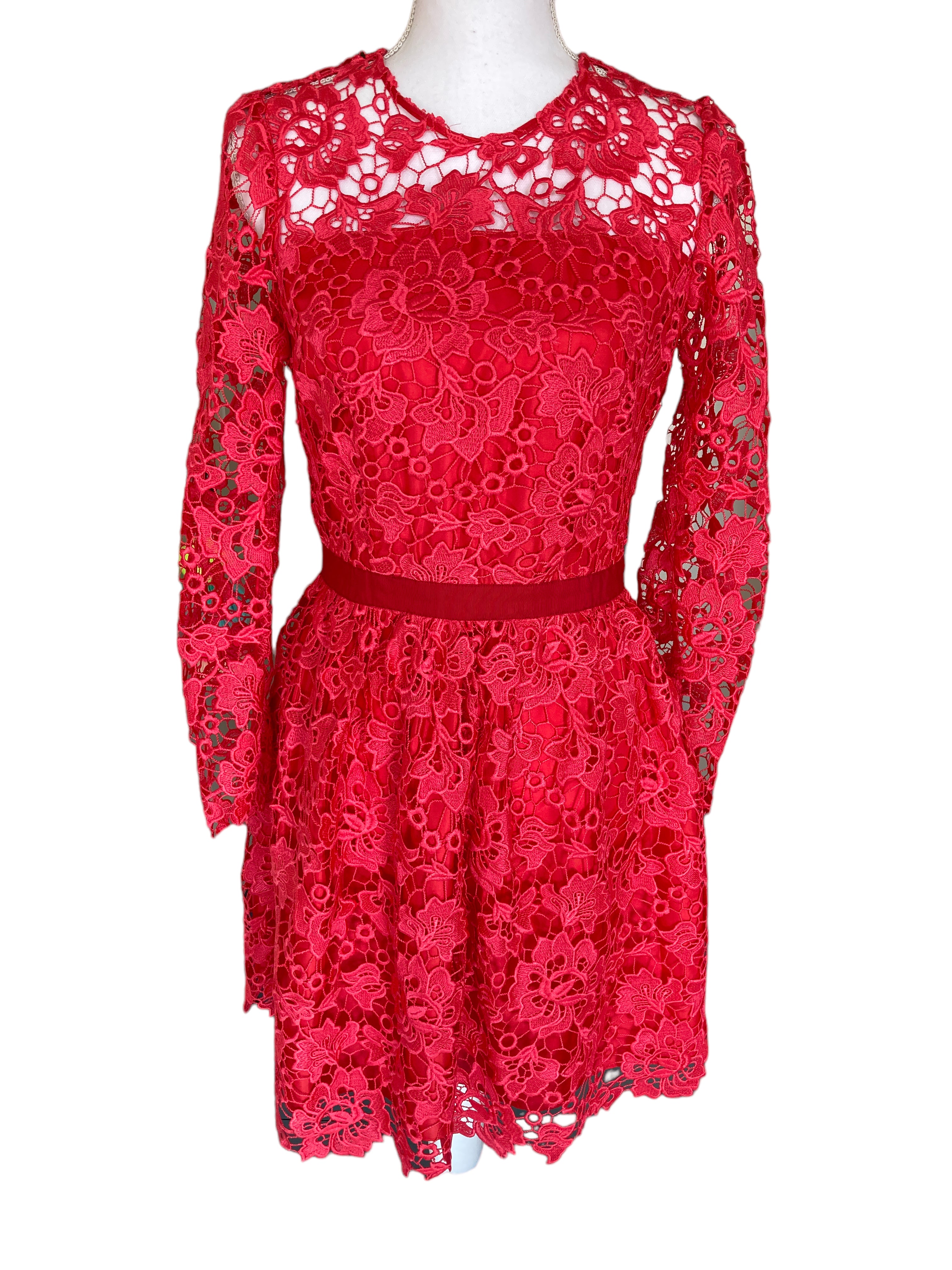 Draper James Red Lace Part Dress, 2 Second Serve Resale Draper James Red Lace Part Dress, 2 Second Serve Resale