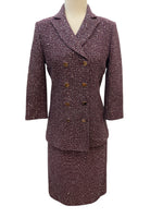 Load image into Gallery viewer, St. John Magenta Beaded Tweed Dress and Blazer, 4

