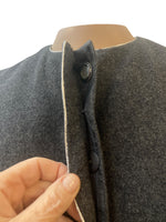 Load image into Gallery viewer, Jean-Louis Scherrer Boutique Vintage Charcoal Wool Blazer, M
