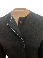 Load image into Gallery viewer, Jean-Louis Scherrer Boutique Vintage Charcoal Wool Blazer, M
