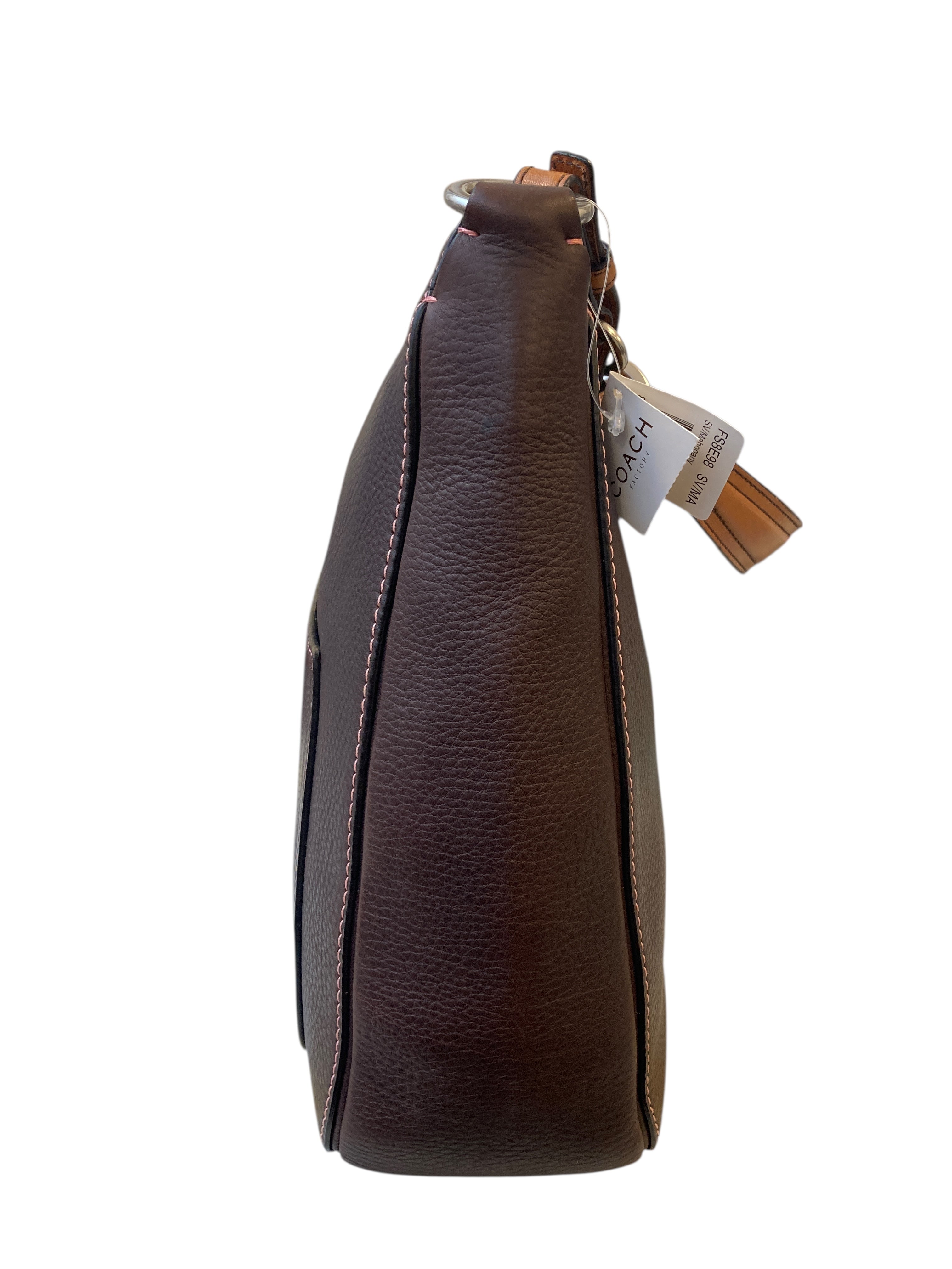 Coach Vintage Mahogany North South Chelsea Hobo Handbag #8E98