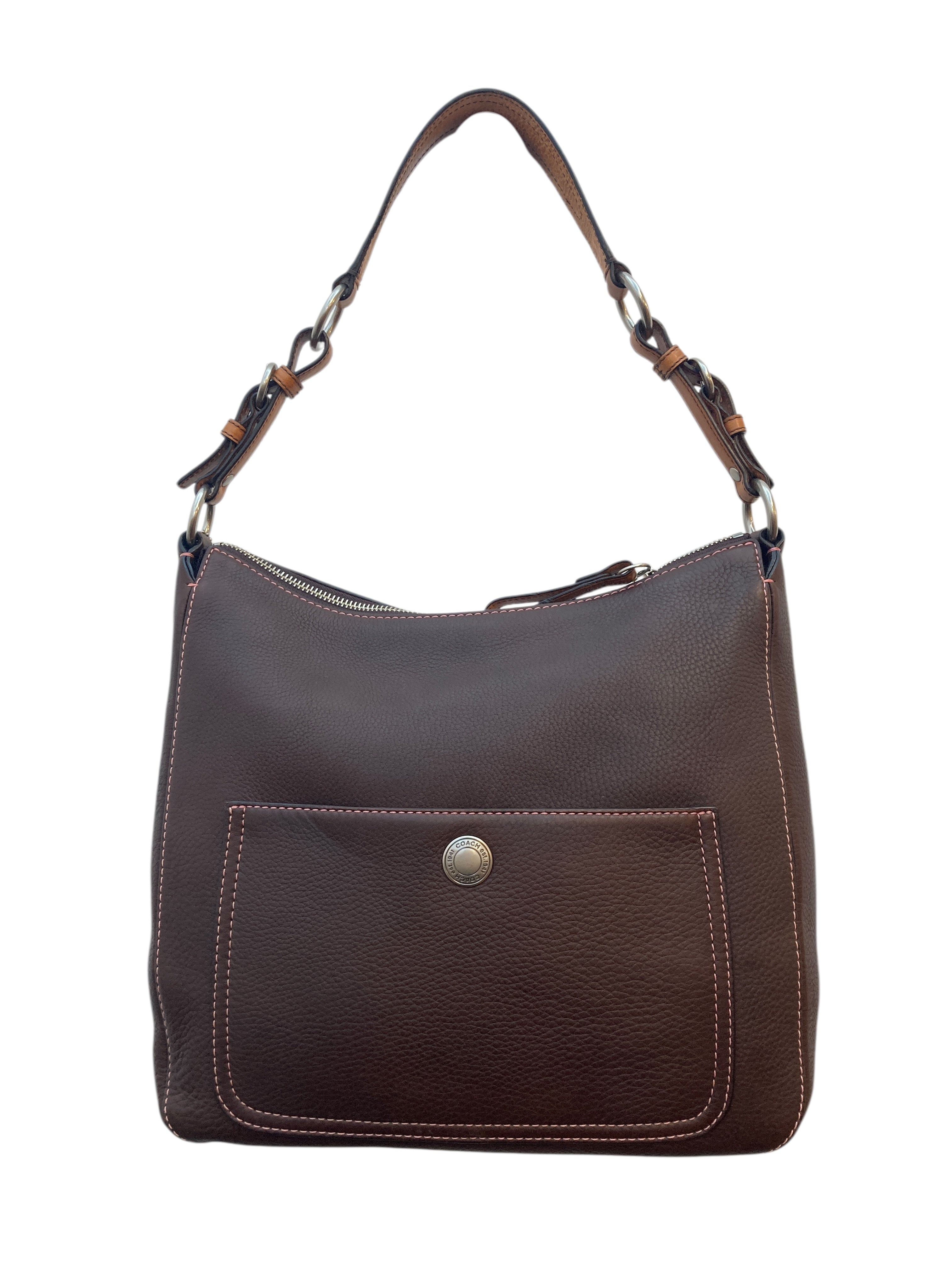 Coach Vintage Mahogany North South Chelsea Hobo Handbag #8E98