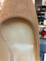 Load image into Gallery viewer, Jimmy Choo Alias Suede Mock Croc Brown Pointed Pumps, 40
