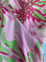 Load image into Gallery viewer, Lilly Pulitzer Pink Print Silk Top, 2
