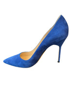 Load image into Gallery viewer, Manolo Blahnik Royal Blue Suede Pumps, 40
