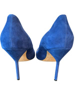 Load image into Gallery viewer, Manolo Blahnik Royal Blue Suede Pumps, 40
