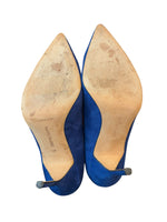Load image into Gallery viewer, Manolo Blahnik Royal Blue Suede Pumps, 40
