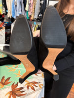 Load image into Gallery viewer, Manolo Blahnik Black Suede Tall Boots, 40.5
