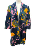 Load image into Gallery viewer, Dries Van Noten Open Front Floral Midi Coat, S/M
