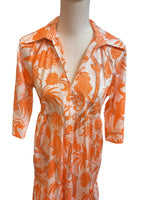 Load image into Gallery viewer, Patty Kim Marni Orange Print Maxi Dress, XS
