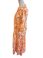 Load image into Gallery viewer, Patty Kim Marni Orange Print Maxi Dress, XS
