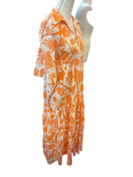 Load image into Gallery viewer, Patty Kim Marni Orange Print Maxi Dress, XS
