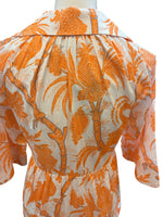 Load image into Gallery viewer, Patty Kim Marni Orange Print Maxi Dress, XS
