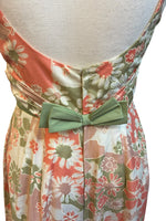 Load image into Gallery viewer, Jean Allen Vintage Peach and Sage Floral Dress, 14
