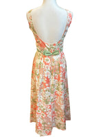 Load image into Gallery viewer, Jean Allen Vintage Peach and Sage Floral Dress, 14
