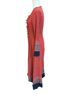 Load image into Gallery viewer, Glamorous Red and Navy Maxi Dress, M
