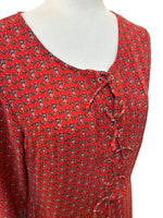 Load image into Gallery viewer, Glamorous Red and Navy Maxi Dress, M
