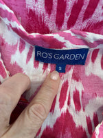 Load image into Gallery viewer, Ro's Garden Pink and Orange Ikat Dress, S
