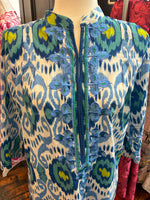 Load image into Gallery viewer, Ro's Garden Blue Ikat Dress, M

