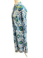 Load image into Gallery viewer, Ro's Garden Blue Ikat Dress, M
