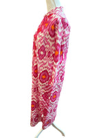 Load image into Gallery viewer, Ro's Garden Pink and Orange Ikat Dress, S
