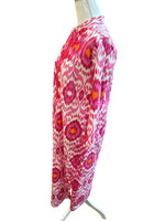 Load image into Gallery viewer, Ro's Garden Pink and Orange Ikat Dress, S
