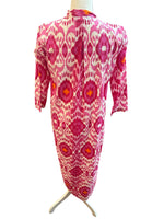 Load image into Gallery viewer, Ro's Garden Pink and Orange Ikat Dress, S
