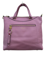 Load image into Gallery viewer, Henri Bendel Crosby Lilac Leather Bag with Shoulder Strap

